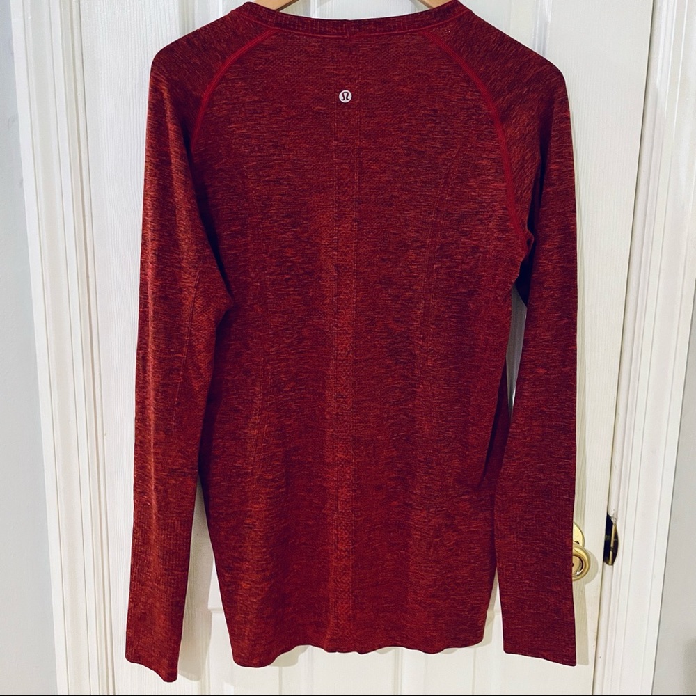 lululemon athletica Burgundy Long Sleeve Top - Picture 7 of 9